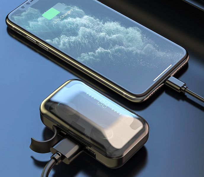 Беспроводные сенсорные наушники с цифровым зарядным кейсом TWS BTH-F9-5 Bluetooth блютуз гарнитура 52868 фото