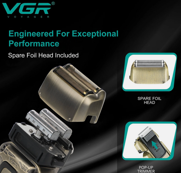 Бритва VGR V-337 для бритья и стрижки ∙ Профессиональная сеточная электробритва VGR V-337 57144 фото