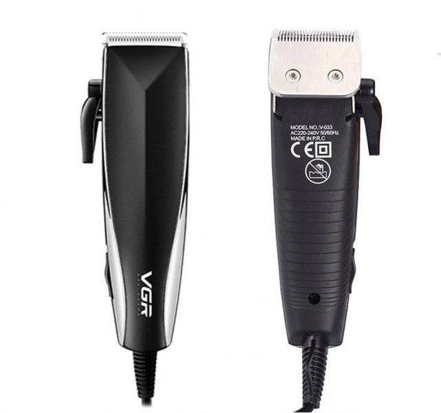 Професійна машинка для стрижки волосся від мережі VGR V-033 USB Pro, 9 Вт з насадками 3-12 мм і ножицями в комплекті 51753 фото