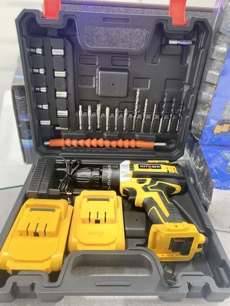 Шуруповёрт Electric Drill KAR 600 с набором слесарного инструмента ∙ Универсальный шуруповёрт с насадками Electric Drill 24W 56560 фото
