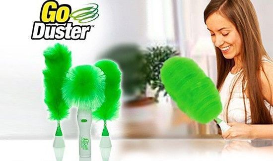 Электрощетка для профессиональной уборки&nbsp;Go Duster Щетка - пуховка от пыли 29045 фото