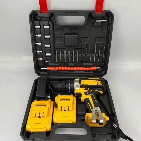 Шуруповёрт Electric Drill KAR 600 с набором слесарного инструмента ∙ Универсальный шуруповёрт с насадками Electric Drill 24W 56560 фото