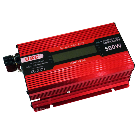 Преобразователь UKC 12V-220V 500W с LCD дисплеем Инвертор постоянного тока KC-500D AC/DC 12040 фото