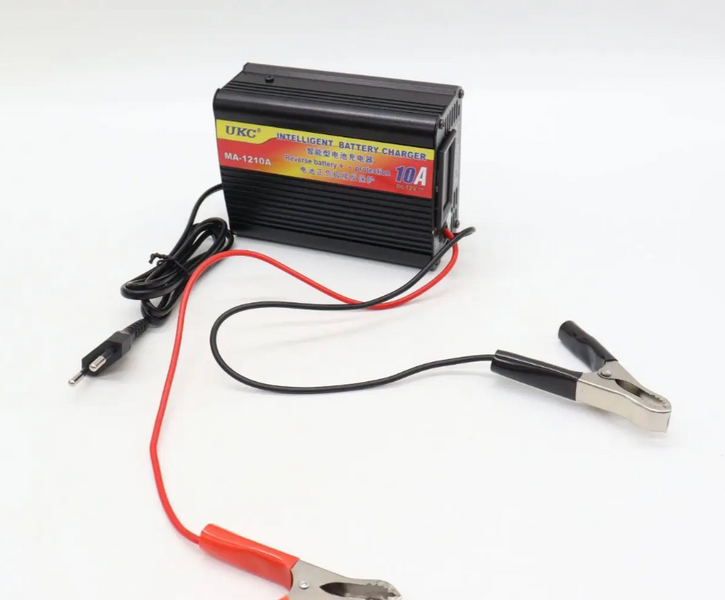 Автоматичний імпульсний зарядний пристрій 12V MA-1210A із захистом та амперметром ∙ Зарядний пристрій для акумулятора BATTERY CHARGER 10A MA-1210A 56839 фото