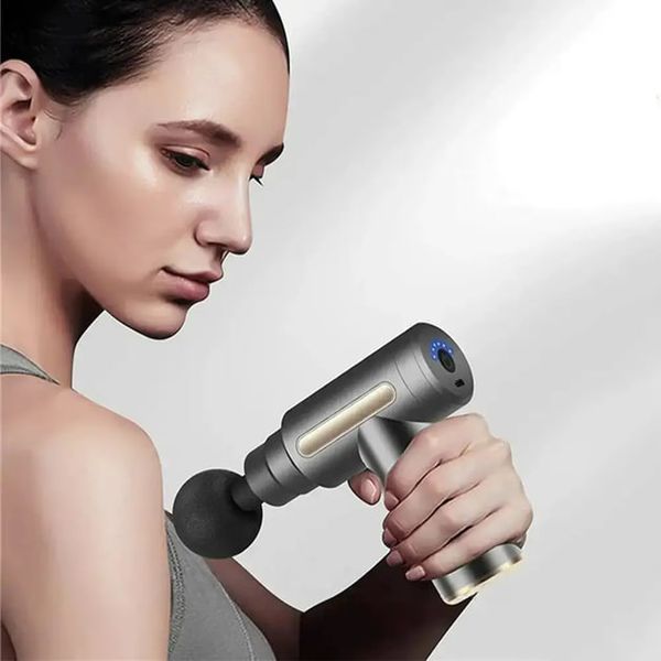 Перкуссионный массажер для шеи головы и ног Massage Gun XL-1011 &bull; Электрический массажный пистолет 55942 фото