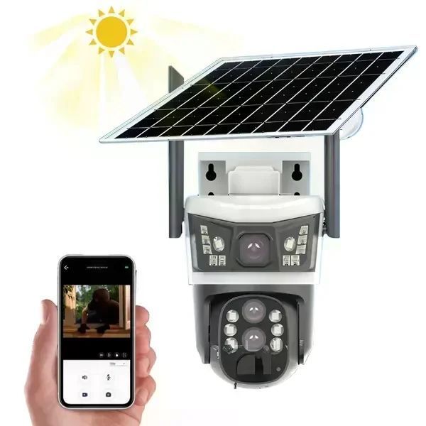 4G-камера V39 360&deg; &bull; Вулична IP-камера IPC-V380-P10-4G із SIM-картою, сонячною панеллю та віддаленим доступом 58601 фото
