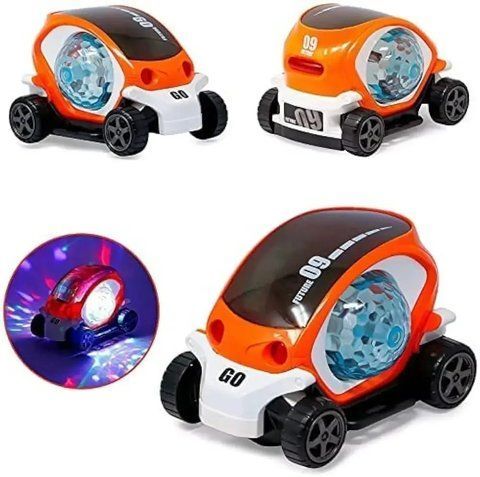 Машинка детская с LED подсветкой и вращением Toy AND CX-865 интерактивная светящаяся игрушечная машинка для детей с прозрачным корпусом и эффектом движения &bull; Светящаяся машинка Toy AND CX-865 57484 фото