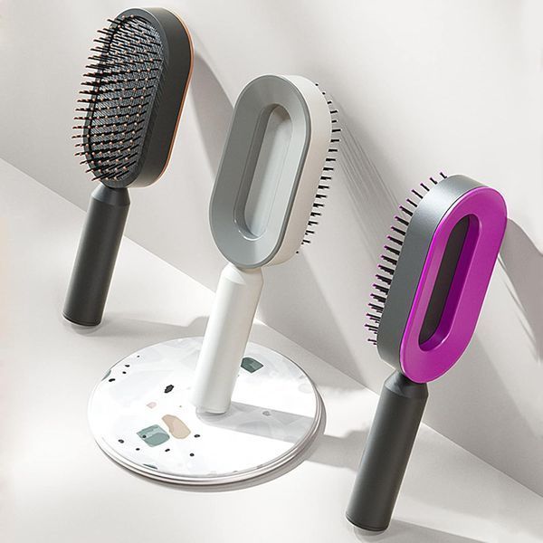Массажная расческа Central Hollow Cushion Comb 3D для кожи головы ∙ 3D расческа для волос Central Hollow Cushion Comb 57325 фото