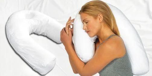 Эргономичная подушка - подкова SIDE Sleeper PRO ортопедическая для шеи с пространством для уха ∙ Умная подушка для сна на боку 50156 фото