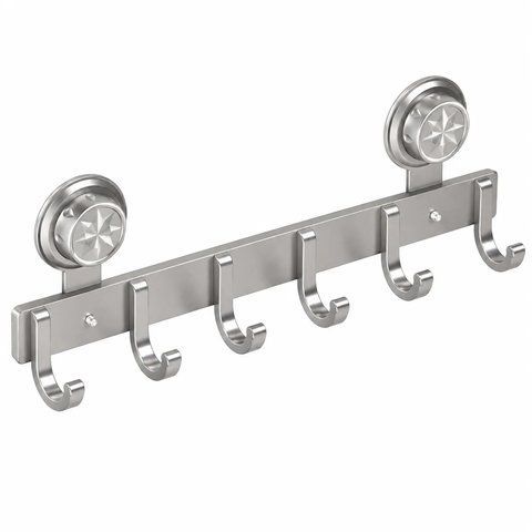 Металева вішалка на двері Storage rack AND 101-20 чорна &bull; Навісні гачки в стилі ЛОФТ для одягу, рушників, сумок та аксесуарів 58046 фото