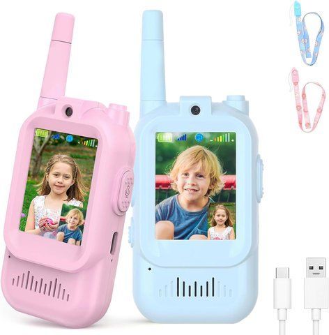 Дитяча відео-рація Walkie Talkie для дітей ∙ Двосторонній відеозв'язок Walkie Talkie на акумуляторі 57342 фото