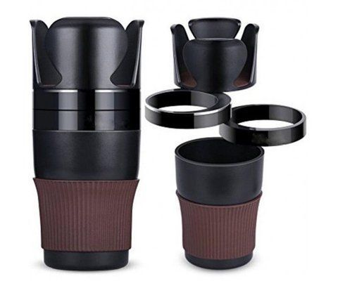 Автомобільний холдер підстаканник у машину Car holder Multi cup 5 в 1 ∙ Мультичашка &ndash; органайзер тримач склянок, напоїв, телефону та аксесуарів 51656 фото