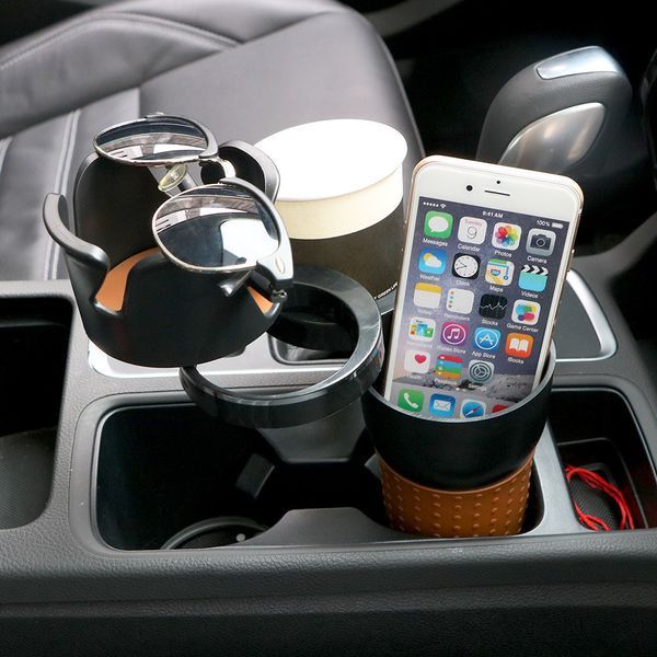 Автомобільний холдер підстаканник у машину Car holder Multi cup 5 в 1 ∙ Мультичашка &ndash; органайзер тримач склянок, напоїв, телефону та аксесуарів 51656 фото