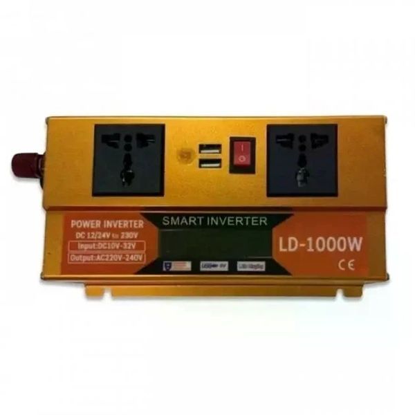 Інвертор 5 CORE SC-1000VA 1000W 12V &bull; Перетворювач напруги 5 CORE SC-1000VA 12V-220V 660 Вт з USB та захистом 58861 фото