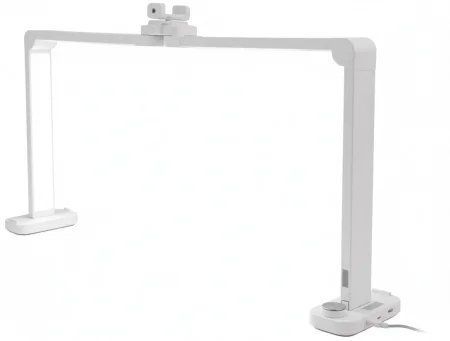 Професійна настільна LED-лампа F-800E 40W біла &bull; Прямокутна лампа для манікюру, робочого столу, салону краси та косметолога 3500Lm 58039 фото
