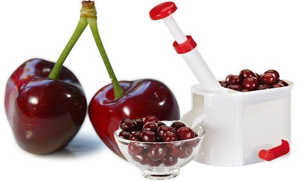 Машинка для удаления косточек вишни, черешни, оливок Helfer Hoff Cherry and olive corer 75151 фото