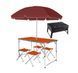 Раскладной стол - чемодан с 4 стульями Folding Table для пикника, рыбалки, дачи, 120х60 см 63026 фото 2