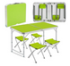 Раскладной стол - чемодан с 4 стульями Folding Table для пикника, рыбалки, дачи, 120х60 см 63026 фото 5