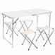 Раскладной стол - чемодан с 4 стульями Folding Table для пикника, рыбалки, дачи, 120х60 см 63026 фото 6