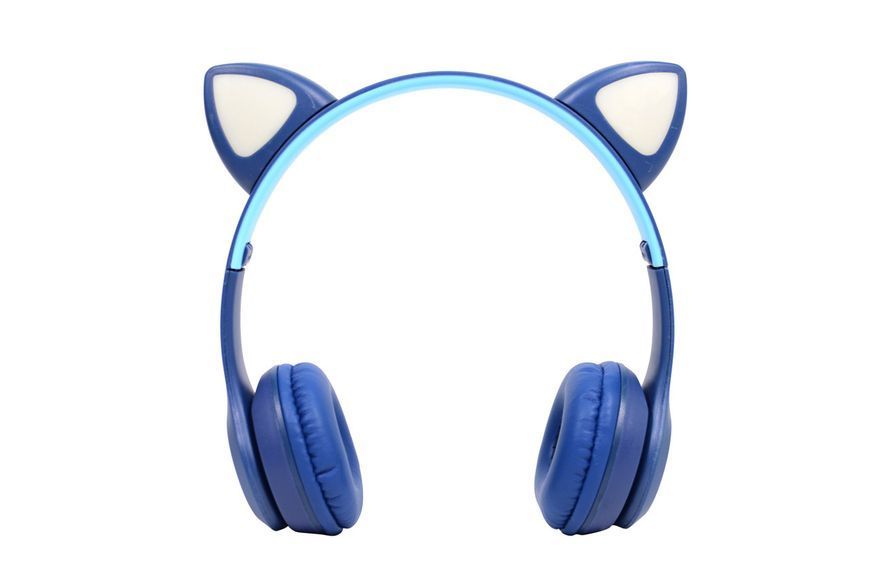 Дитячі бездротові Bluetooth навушники Cat Y47 з мікрофоном та котячими вушками, що світяться 51882 фото
