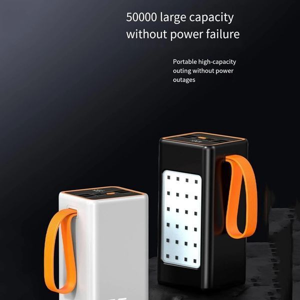 Повербанк 100000 mAh JS-658 для поездок и работы ∙ Внешний аккумулятор JS-658 с LED-фонариком 56959 фото