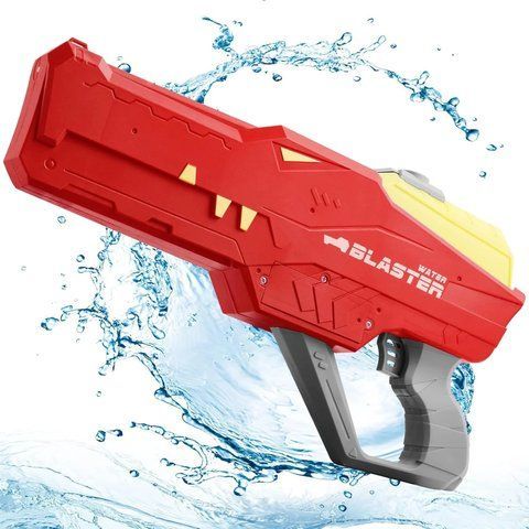 Водяной пистолет детский &laquo;Крокодил&raquo; Water Gun &bull; Аккумуляторный водный бластер с автоматическим набором воды для летних игр 58241 фото