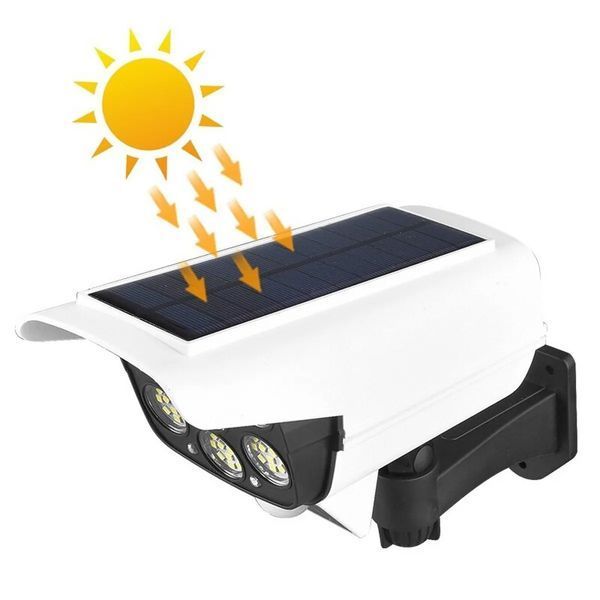 Вуличний ліхтар у вигляді камери Solar Light BL JLP 2178 Прожектор &ndash; світильник з датчиком руху на сонячній батареї Муляж камери відеоспостереження 55728 фото