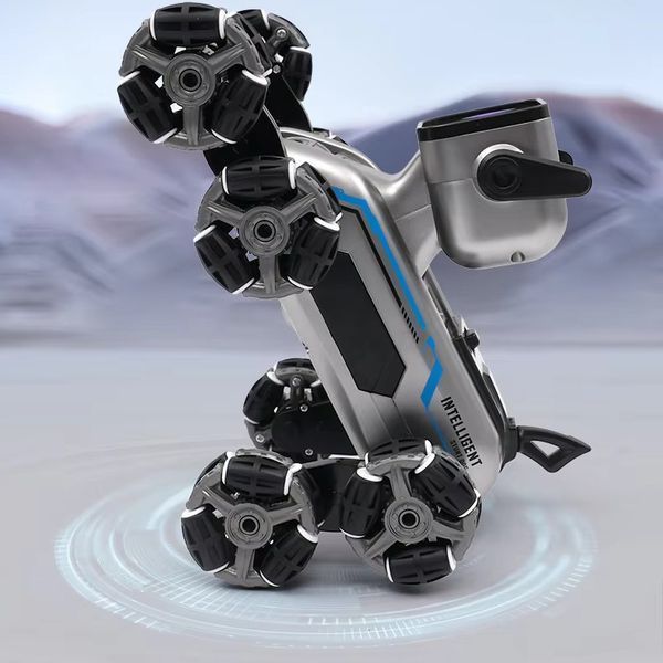 Радіокерований робот-пес Stunt Robot Dog &middot; Механічний собака - робот на колесах з вбудованим динаміком та LED підсвіткою 55556 фото