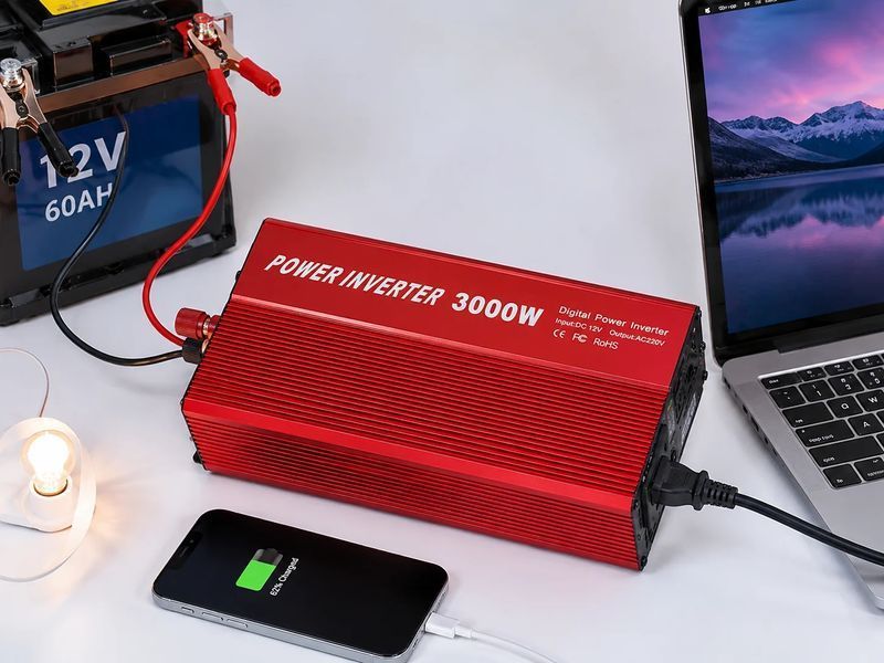 Інвертор 5 CORE UN-3059 3000W 12V &bull; Перетворювач напруги 5 CORE UN-3059 12V-220V 1200 Вт з модифікованою синусоїдою 58869 фото