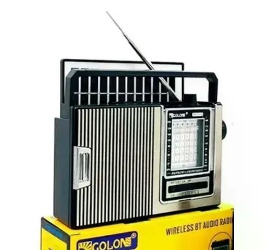 Портативный радиоприёмник GOLON RX-251 с аккумулятором и солнечной панелью &bull; Аккумуляторное ретро-радио GOLON RX-251 5 Вт для дома, дачи и поездок 58546 фото