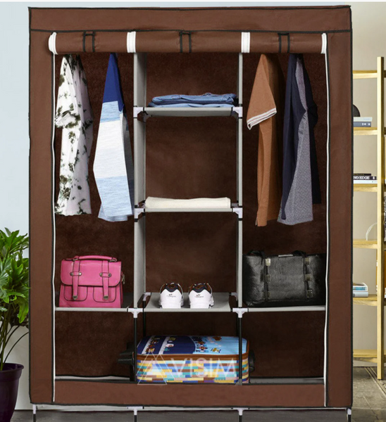 Складна тканинна шафа STORAGE WARDROBE 88130 на 3 секції, 130х45х175 см 50217 фото