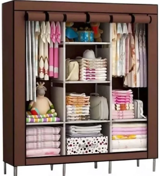 Складна тканинна шафа STORAGE WARDROBE 88130 на 3 секції, 130х45х175 см 50217 фото