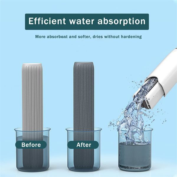Портативна міні швабра Mini Mop з автоматичним віджиманням &middot; Універсальна багатофункціональна складана швабра 52093 фото