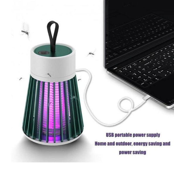 Знищувач &ndash; пастка для комах Electronic shock Mosquito killing lamp USB Лампа від комарів та мух 52803 фото