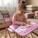 Столик складаний і стільчик Bambi фіолетовий X-399 60&times;45 см &bull; Дитячий складаний стіл зі стільцем для малювання, ігор і занять вдома &bull; Комплект дитячих меблів для дитини 57831 фото 2