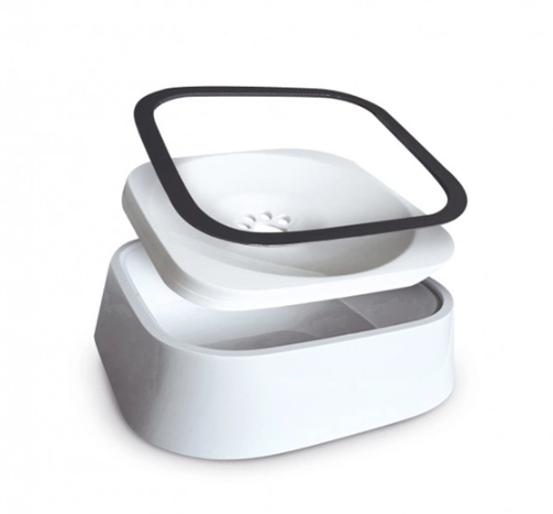 Поилка - непроливайка для животных MAGIC BOWL Миска для воды с плавающим диском против брызг для собак и кошек, 1.5 л 52808 фото