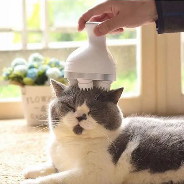 Беспроводной массажер для глубокого массажа головы Smart Scalp Massager &middot; Массажная щетка для стимуляции кровообращения и роста волос, подходит для животных 52554 фото