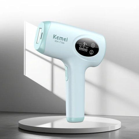 Фотоепілятор Kemei KM-7104 білий &bull; IPL-епілятор для домашнього видалення волосся на обличчі, ногах, руках, тілі та зоні бікіні 58084 фото