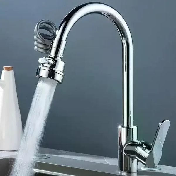 Аератор DT-255 на кран 3 режими &bull; Насадка-аератор DT-255 Chrome для змішувача з гнучким шлангом і перемиканням струменя 58660 фото