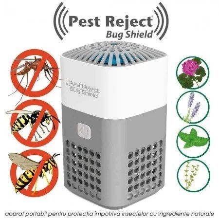 Відлякувач комарів Mosquito Repellent &bull; Портативний засіб від комах Mosquito Repellent з вентилятором і вставками на 4 батарейки AA 58662 фото