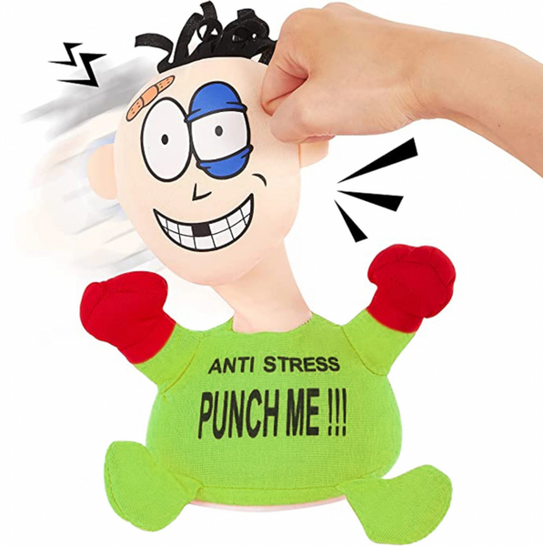 М'яка інтерактивна іграшка - антистрес PUNCH ME &laquo;Вдар мене&raquo; зі звуковим супроводом на присосках 51939 фото