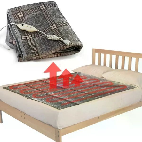 Електропростирадло Electric Blanket 7421 150&times;180 см 65/130 Вт з двома режимами нагрівання &bull; Електричне простирадло з підігрівом Electric Blanket 7421 220 В для ліжка з терморегулятором 58825 фото