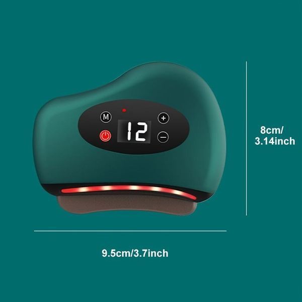 Вібраційний масажер &ndash; скребок для тіла Gua Sha Electric &middot; Інфрачервоний бездротовий електромасажер Гуаша з підігрівом та USB зарядкою 11734 фото