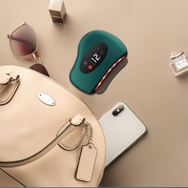 Вібраційний масажер &ndash; скребок для тіла Gua Sha Electric &middot; Інфрачервоний бездротовий електромасажер Гуаша з підігрівом та USB зарядкою 11734 фото