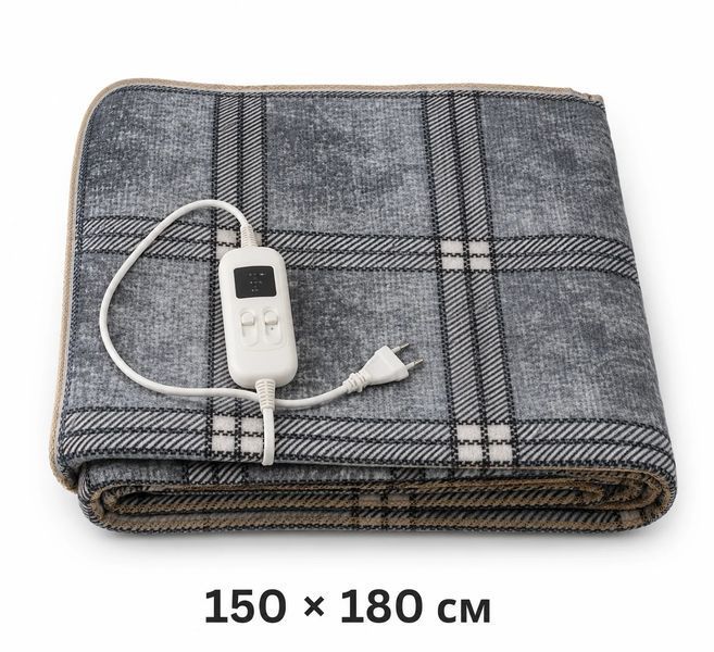 Електропростирадло Electric Blanket 7421 150&times;180 см 65/130 Вт з двома режимами нагрівання &bull; Електричне простирадло з підігрівом Electric Blanket 7421 220 В для ліжка з терморегулятором 58825 фото