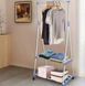 Універсальна пересувна стійка - вішалка для одягу з поличками Coat Rack 51941 фото 1