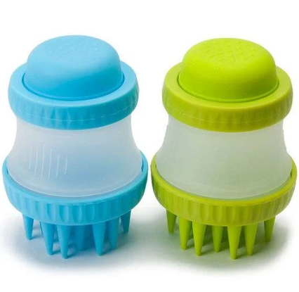 Щетка для мытья животных Cleaning Device The Gentle Dog Washer с силиконовыми ворсинками для купания и массажа собак и кошек 52849 фото