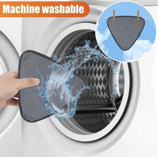 Змінна трикутна насадка для швабри Triangle MOP / Запаска з мікрофібри 54003 фото