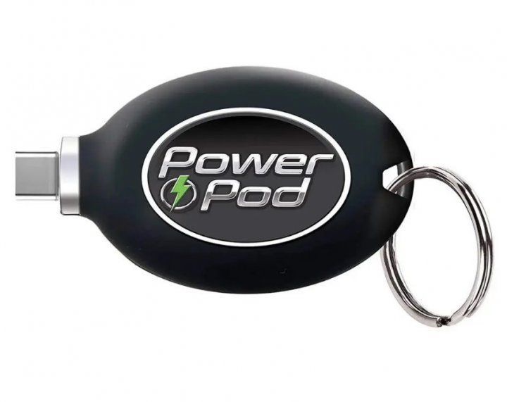Powerbank &ndash; брелок для ключів Power Pod Emergency Charge 800 mAh Роз'єм Lighting для айфона ∙ Портативний зарядний пристрій Power Bank для телефону 51441 фото