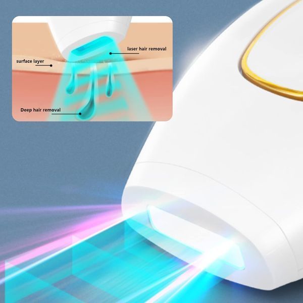 Портативний жіночий домашній фотоепілятор для тіла IPL Hair Removal Device для всіх типів волосся ∙ Жіночий лазерний епілятор для всього тіла IPL Hair Removal 56904 фото